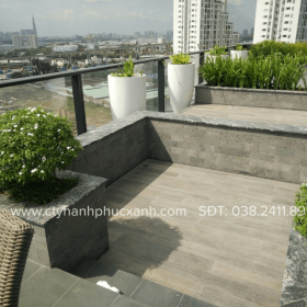 THI CÔNG CẢNH QUAN TRÊN TẦNG THƯỢNG