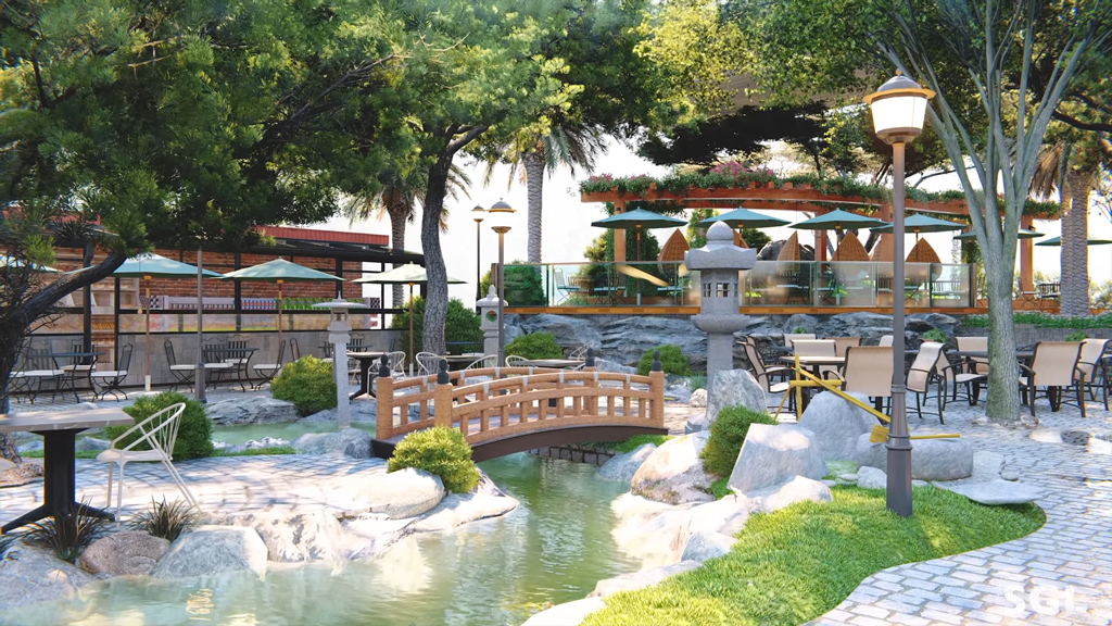 Thiết kế quán cafe sân vườn giá rẻ